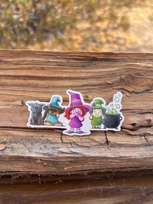 Sticker - Three Lil Witches