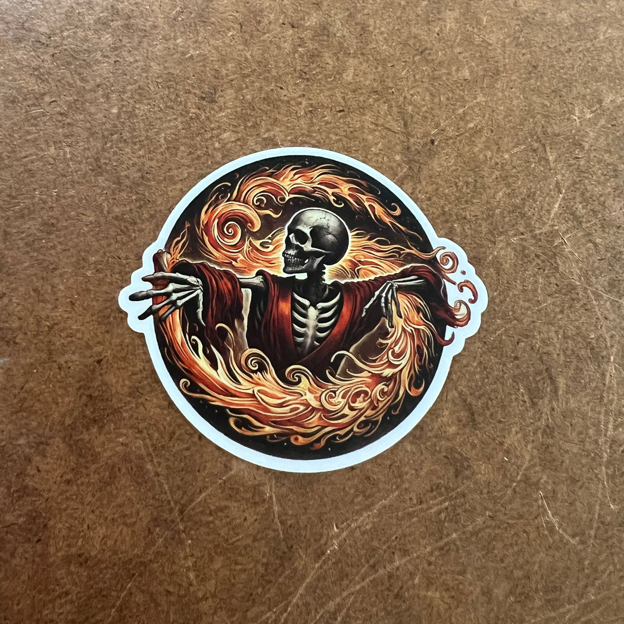 Sticker - Firebender Skeleton