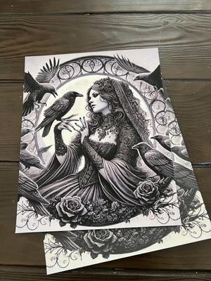 Witch, raven, roses: Raven Bride