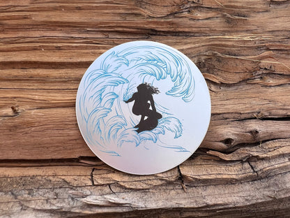 Sticker - She Surfs the Wave