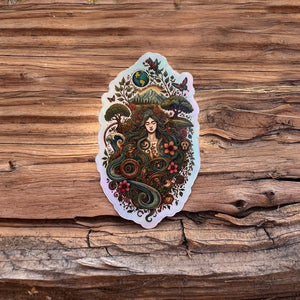 Sticker - Mother Earth Gaia Holographic
