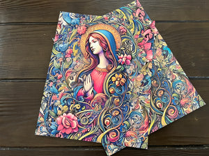 Madonna Praying Among the Petals