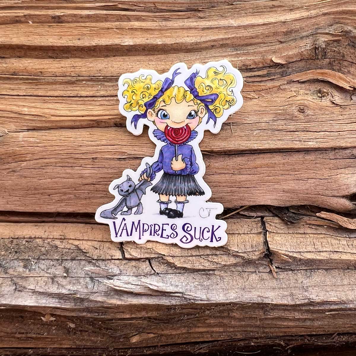Sticker - "Vampires Suck” Girl