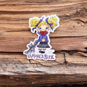Sticker - "Vampires Suck” Girl