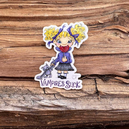 Sticker - "Vampires Suck” Girl