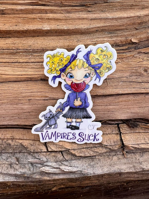Sticker - "Vampires Suck” Girl